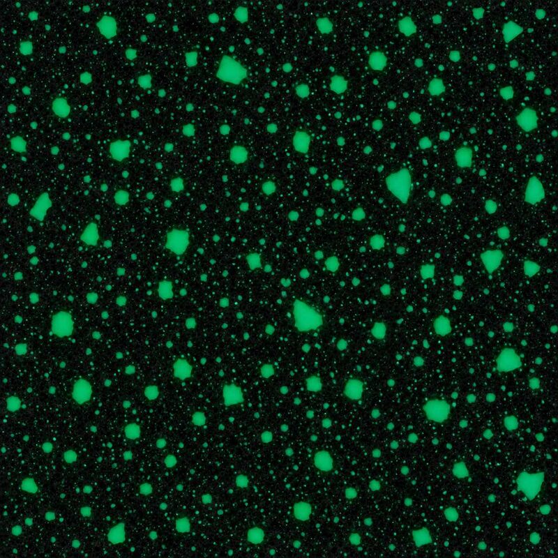 Acabado Glow — terrazo fotoluminiscente