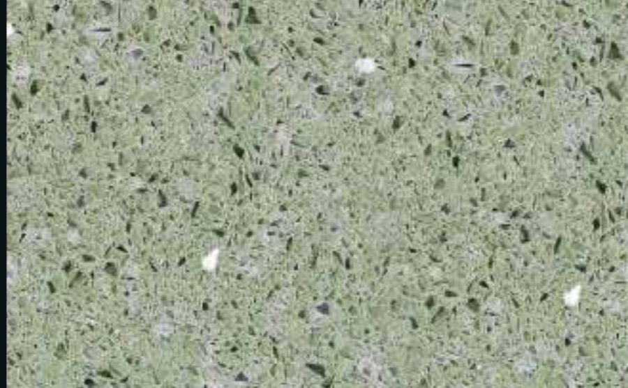 Terrazo Olive — verde salvia con agregado claro